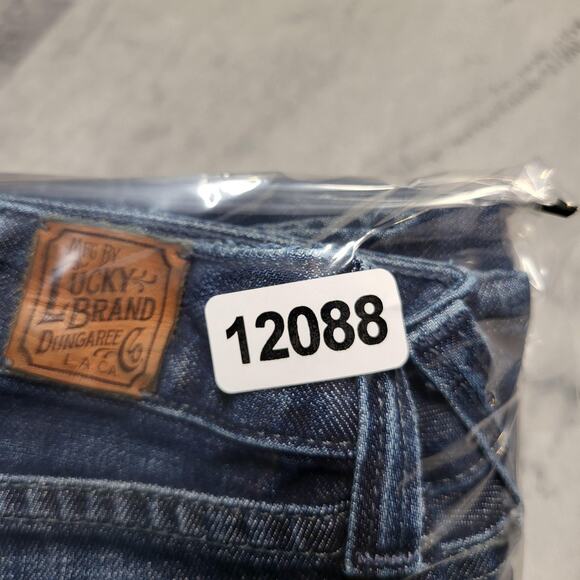 Lucky Brand Jeans Womens 6 28 Blue Stockton Lola Bootcut Long Inseam Made in USA - Picture 10 of 10